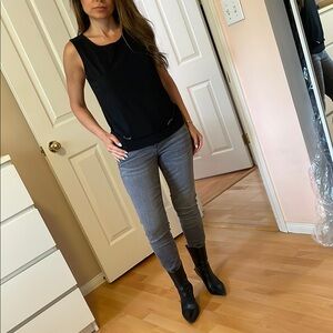 Stylish Black Sleeveless Top